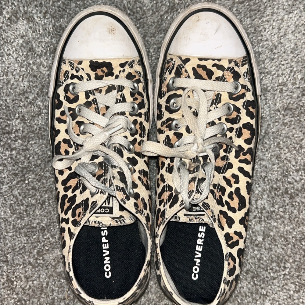 Converse Animal Print Canvas Sneakers